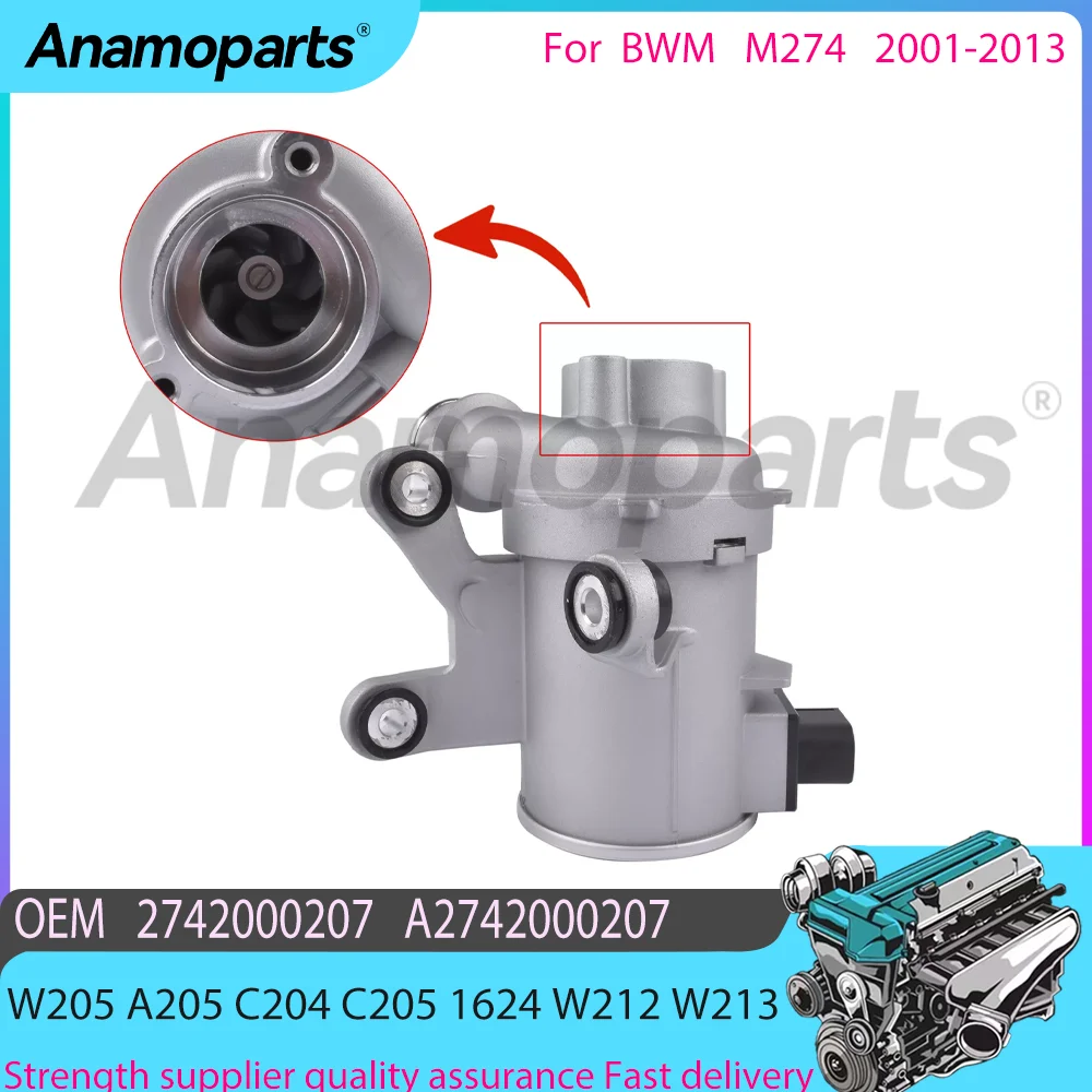 Engine parts Electric water pump for 01-13 Mercedes-Benz M274 W205 A205 C204 C205 1624 W212 W213 C-CLASS Coupe A2742000207