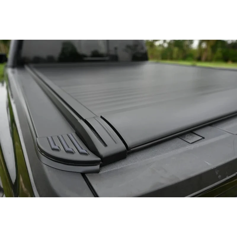 Aluminum Hard Electric Retractable Roller Truck Bed Tonneau Cover With Lock Fit Silverado Colorado Canyon 2014-2025 - view 3
