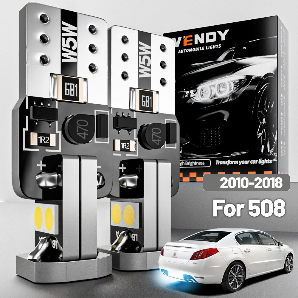 

2 шт. светодиодная подсветка номерного знака для Peugeot 508 SW 1 2010-2018 2011 2012 2013 2014 2015 2016 2017 аксессуары Canbus