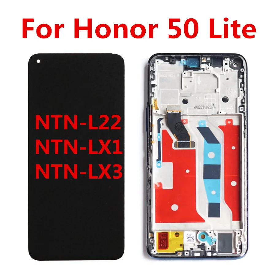 6.67  inch For Huawei Honor 50 Lite NTN-LX1 LCD Display Screen Frame Touch Panel Digitizer For Honor 50Lite NTN-L22L Display