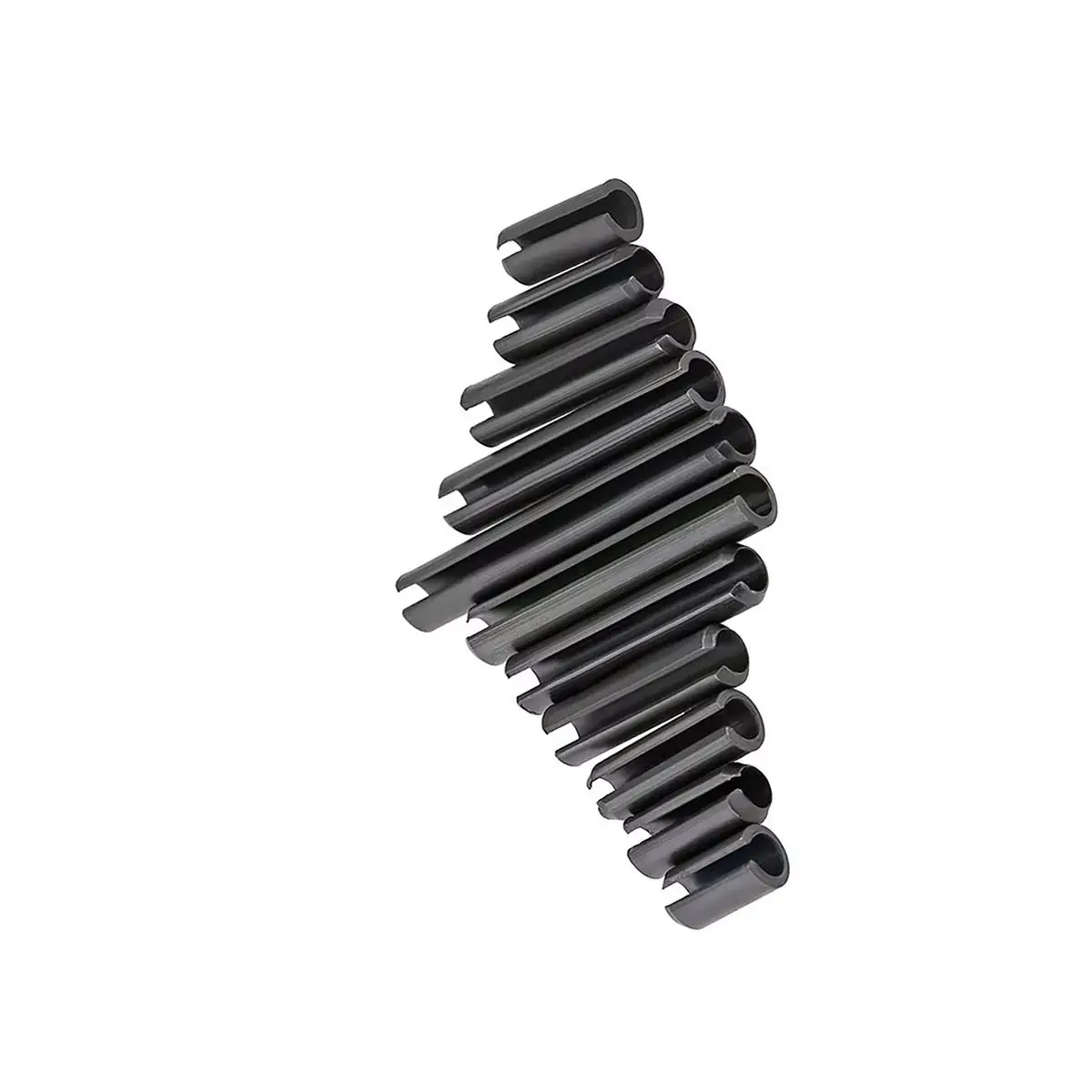 65 Manganese Steel Elastic Split Pin Straight Groove Hollow Cylindrical Positioning Pin Shaft M5M6M8M10M12