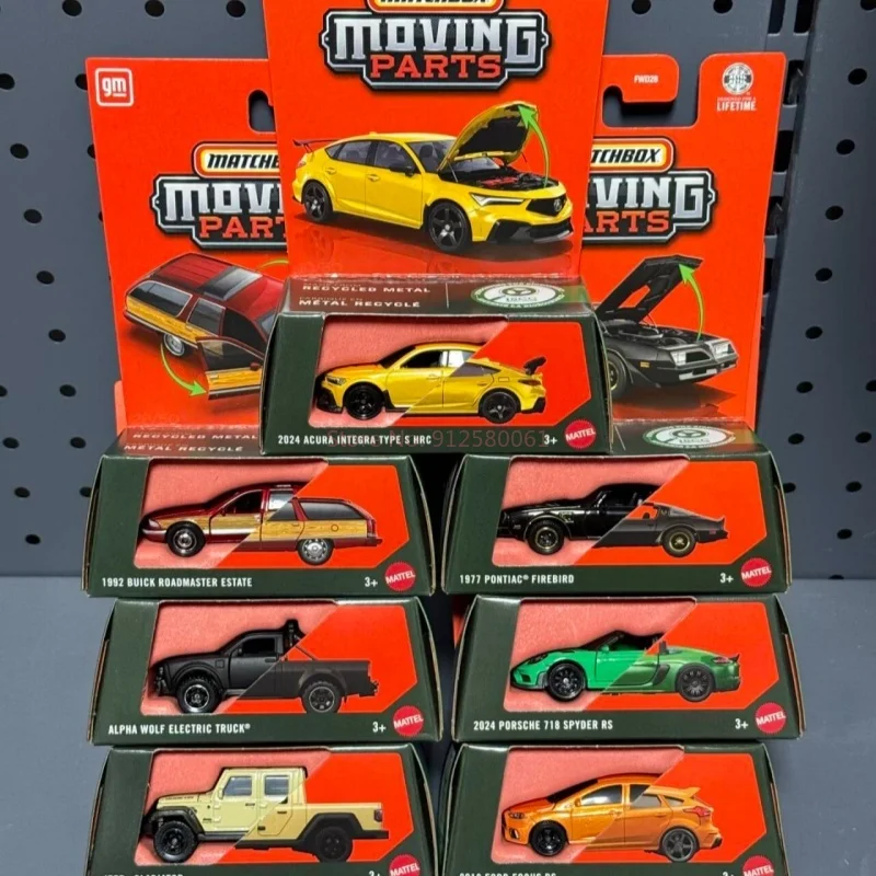 

New In Stock Matchbox Moving Parts Metal Car Porsche 718 Model Moveable Trendy Toys Decoration Collectible Toy Boy Birthday Gift