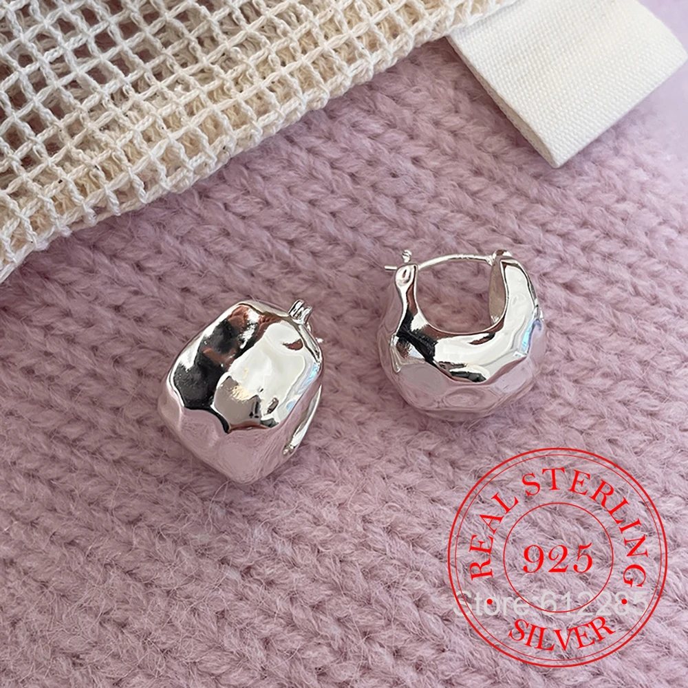 

Ювелирные изделия из стерлингового серебра 925, роскошные геометрические серьги-кольца для женщин, ювелирные изделия для свадебной вечеринки для девочек, подарок другу