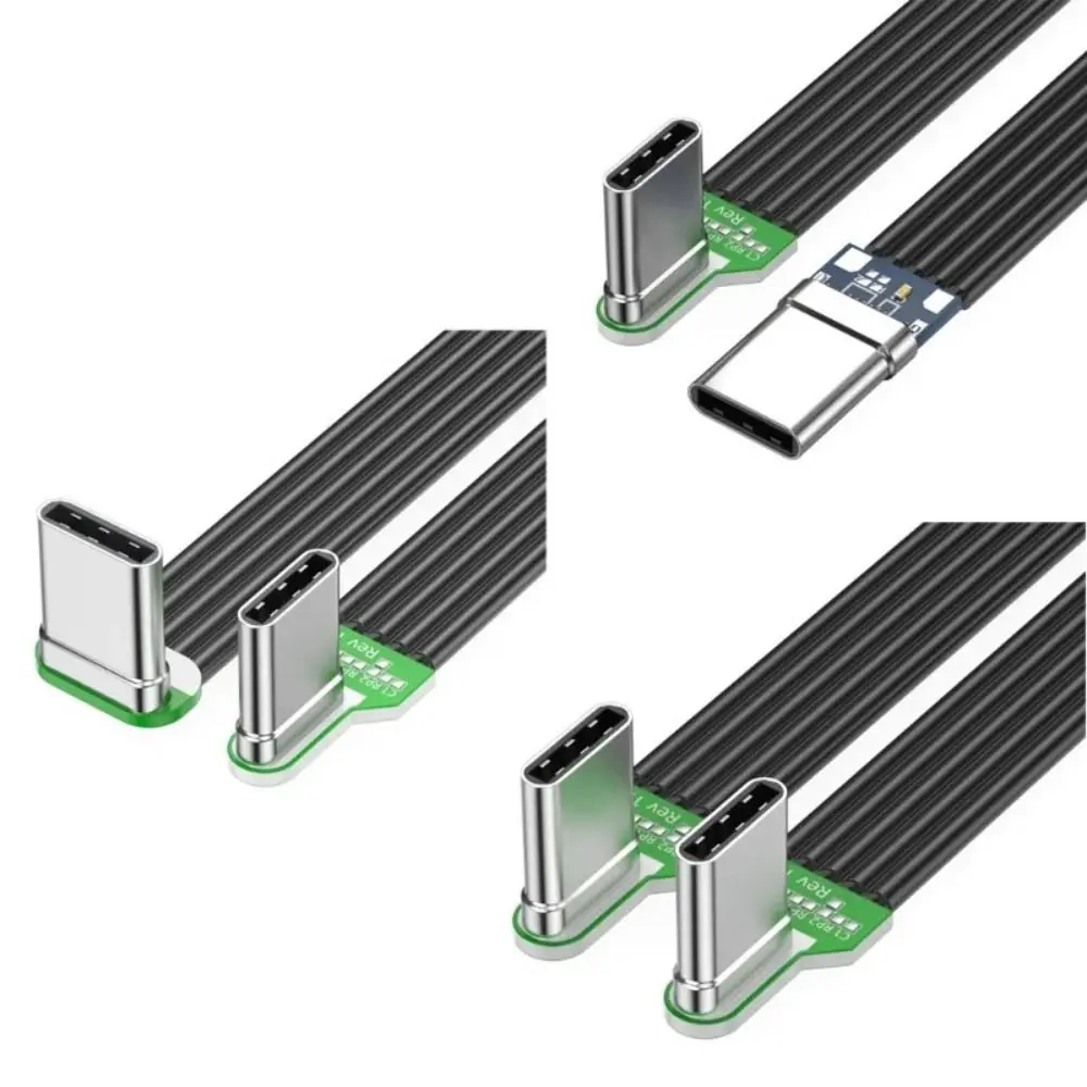 Double Headed Fast Charging Cord Anti Oxidation Lightweight Fast Charging Data Cord Pipe Bend Data Transfer