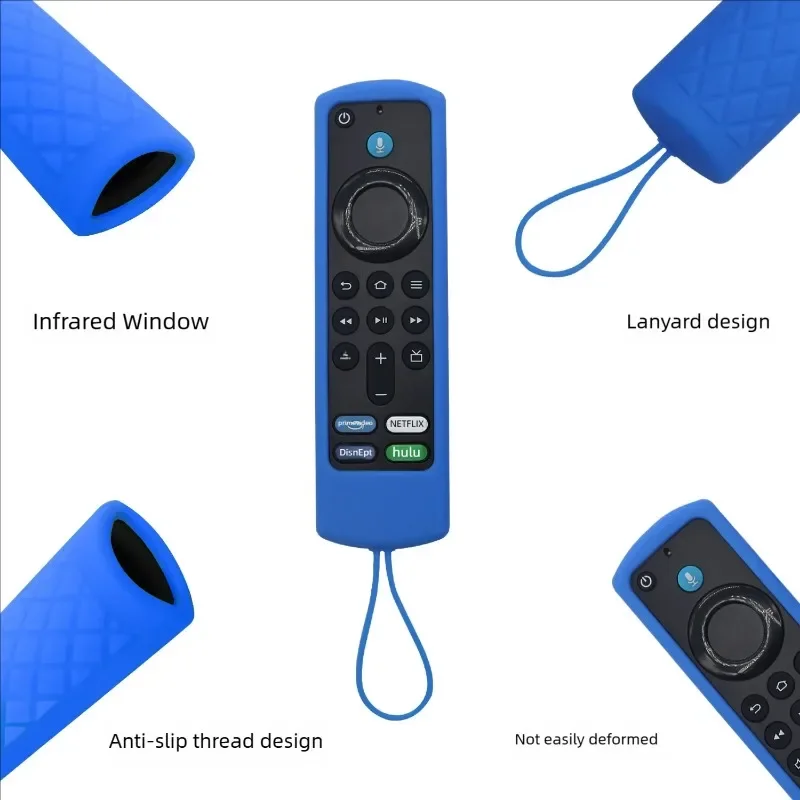 Silicone Remote Pretective Cover For Fire Stick 4K MAX/ 3rd Gen Fire TV Remote Case Glow in The Dark Anti-drop Dustproof Case view 4