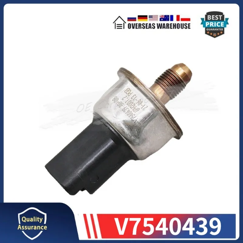 Fits For MINI CLUBMAN CONVERTIBLE COUPE ROADSTER 1Pcs Fuel Rail High Pressure Sensor V7540439 6PH2001.2 13537568050