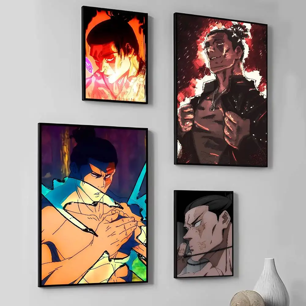 Anime J-Jujutsu K-Kaisen Todo Aoi Manga Posters Self Adhesive Waterproof Ideal For Living Room Bedroom Bar Decoration