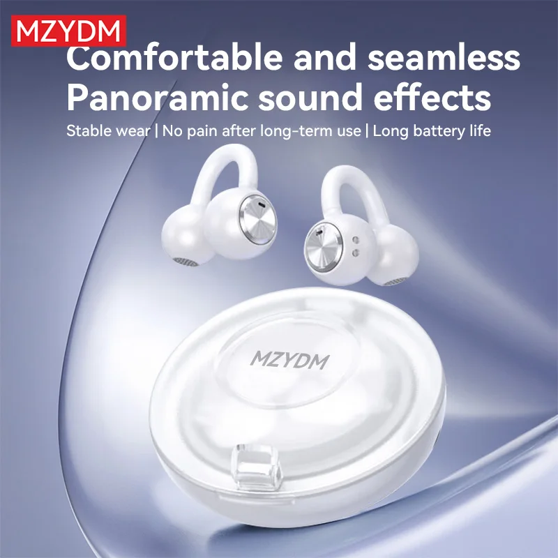 

MZYDM Wireless Earbuds DL3 Open Ear Clip Bluetooth5.3 Headphones ENC Noise Cancelling Earhook Waterproof Earphones Sport Headset