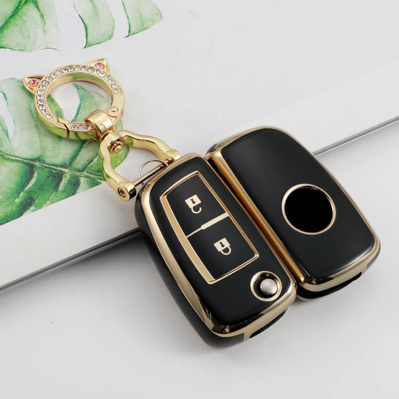 Car Key Case Cover for Nissan Qashqai J11 X-trail Murano Maxima Tiida Altima Quest Juke Geniss TPU 2 Button Flip Fob Shell
