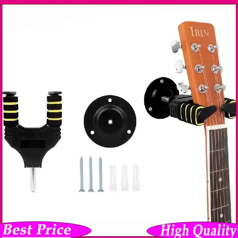 Guitar Wall Bracket Round Base Gravity Self-Locking Guitar Stand Wall  for Guitar Violin Bass Ukulele Guitar Parts Accessories