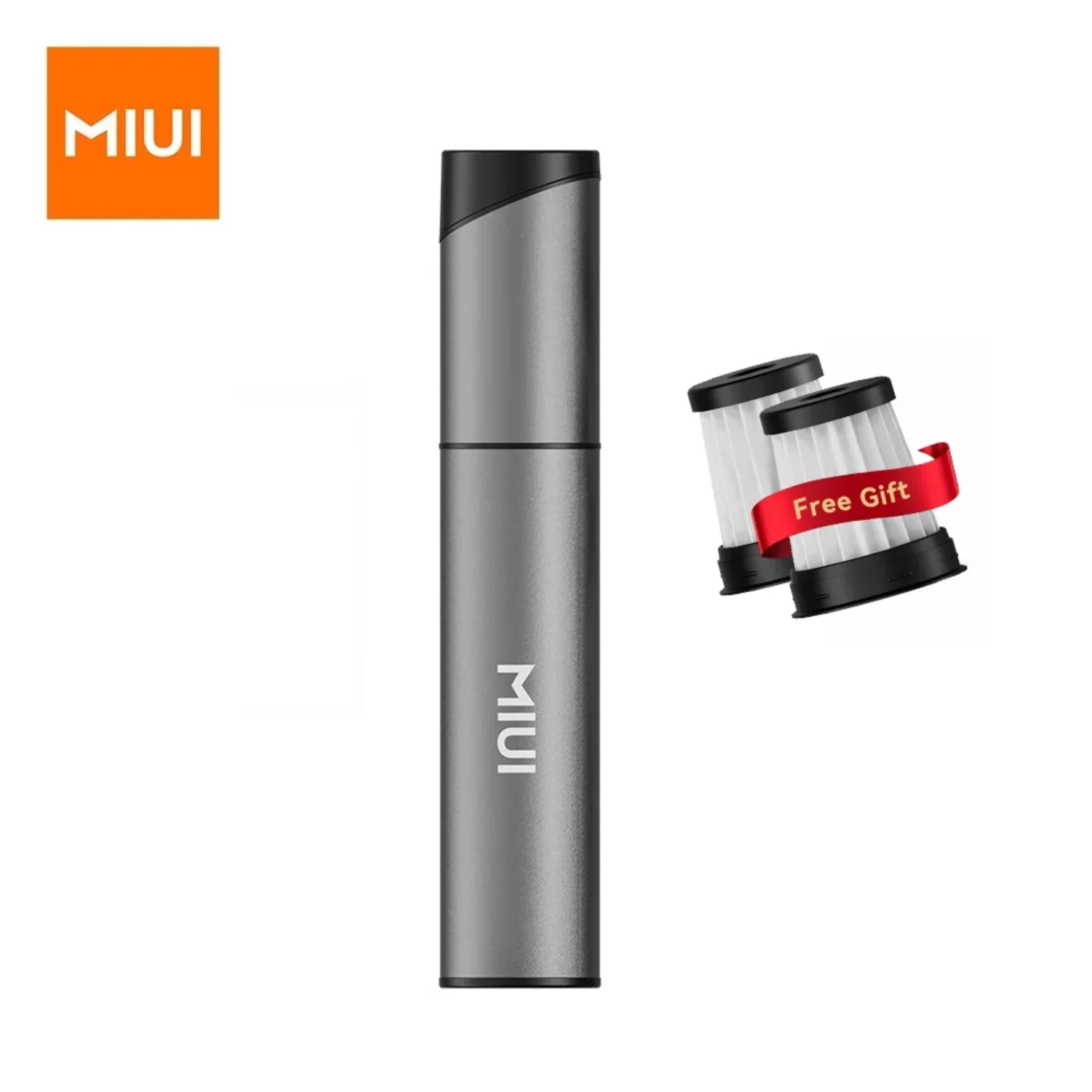 MIUI Mini Portable Vacuum Cleaner Cordless Handheld Vacuum with 3 Suction heads Easy to Clean for Desktop Keyboard & Car (USB)