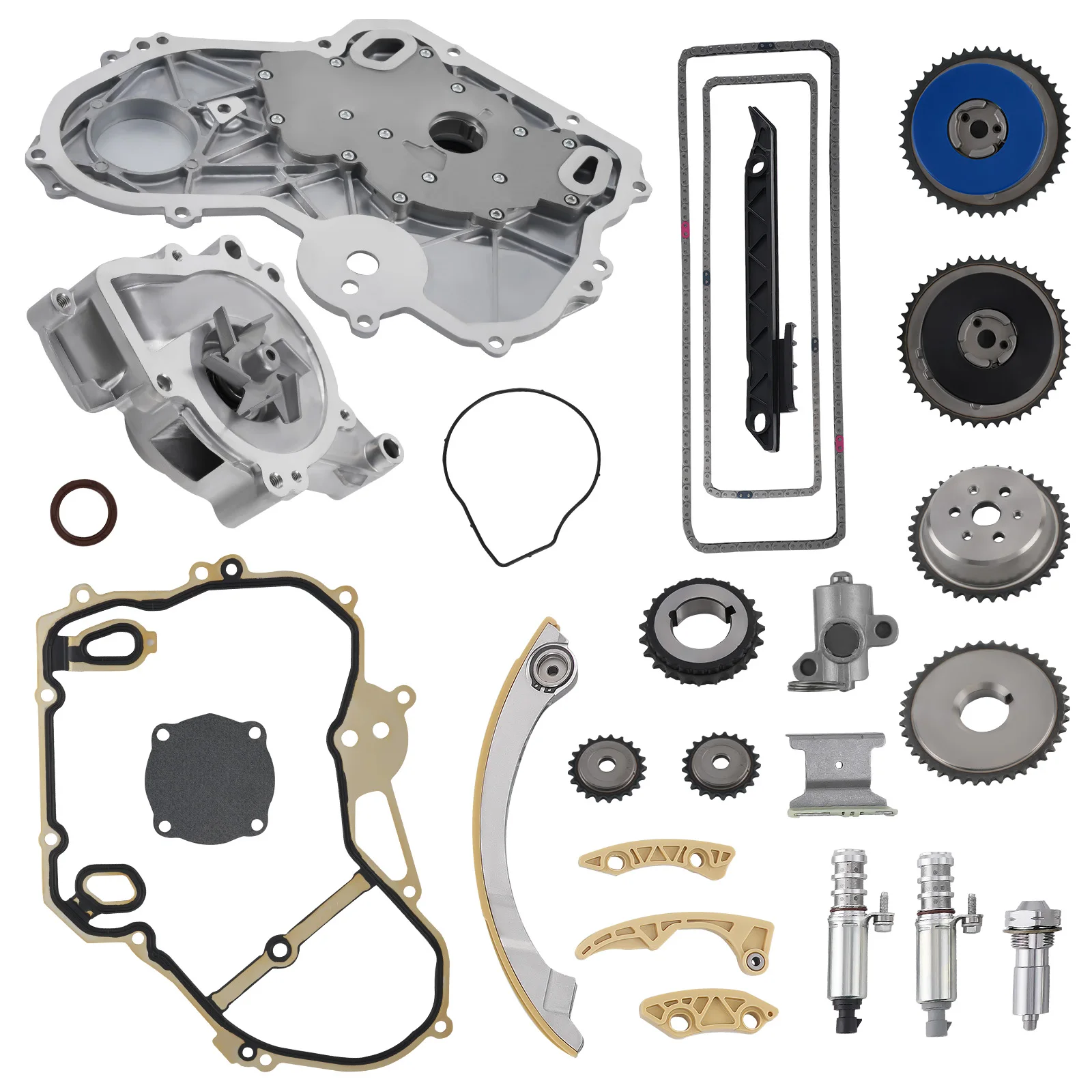 

Комплект цепи ГРМ, водяного и масляного насосов для GMC Ecotec 2.2L/2.4L 24449448 НОВЫЙ