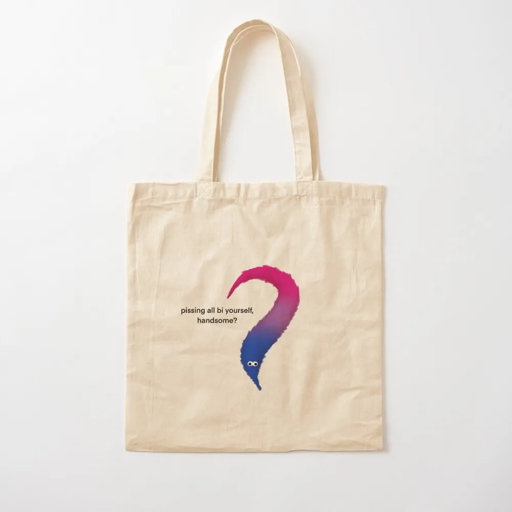 pissing? worm Tote Bag woman shopping bag canvas shopping bag Women's shopper shopping trolley