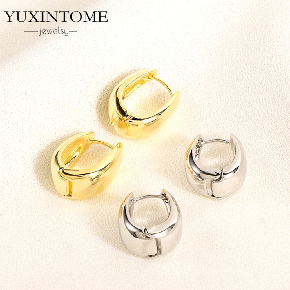 

2025 Hot Sales 925 Sterling Silver Needle Classic Retro Gold and Silver Ring Shaped Women's Large Earrings Party Luxury Jewelry