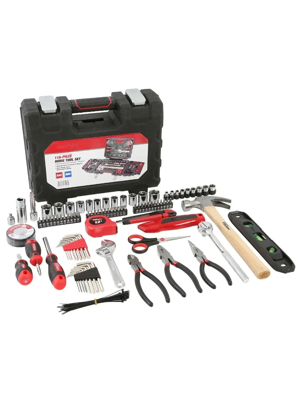 

118-Piece Tool Set for Home Repairs