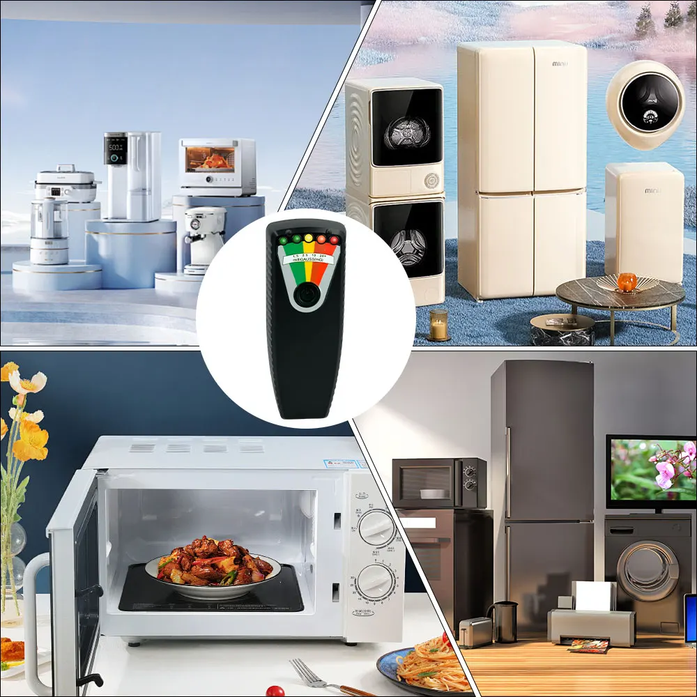 جديد المجال الكهرومغناطيسي الرقمي EMF غاوس متر شبح الصيد كاشف المحمولة EMF كاشف المجال المغناطيسي 5 LED غاوس متر