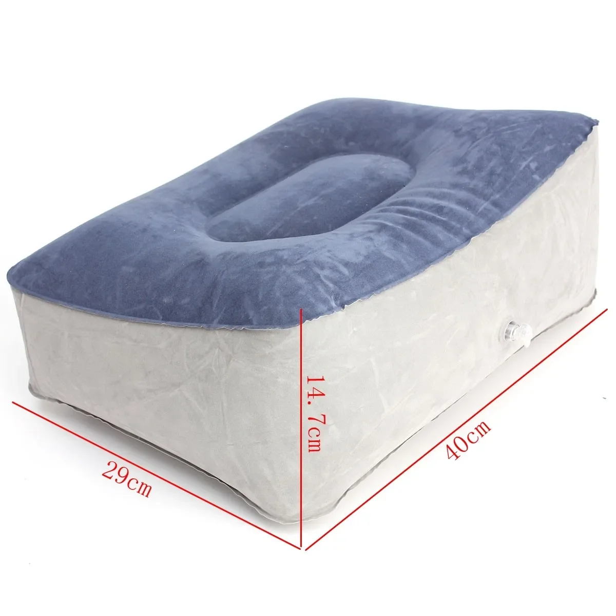 Household Portable Inflatable Footrest Pillow Travel Home Help Reduce DVT Risk Trips Flight Relax Air Cushion Leg Up Air Pillows