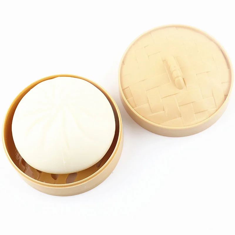 

Elastic Flour Bun Squeeze Pinch, Dumpling Squishy Fidget with Steamer