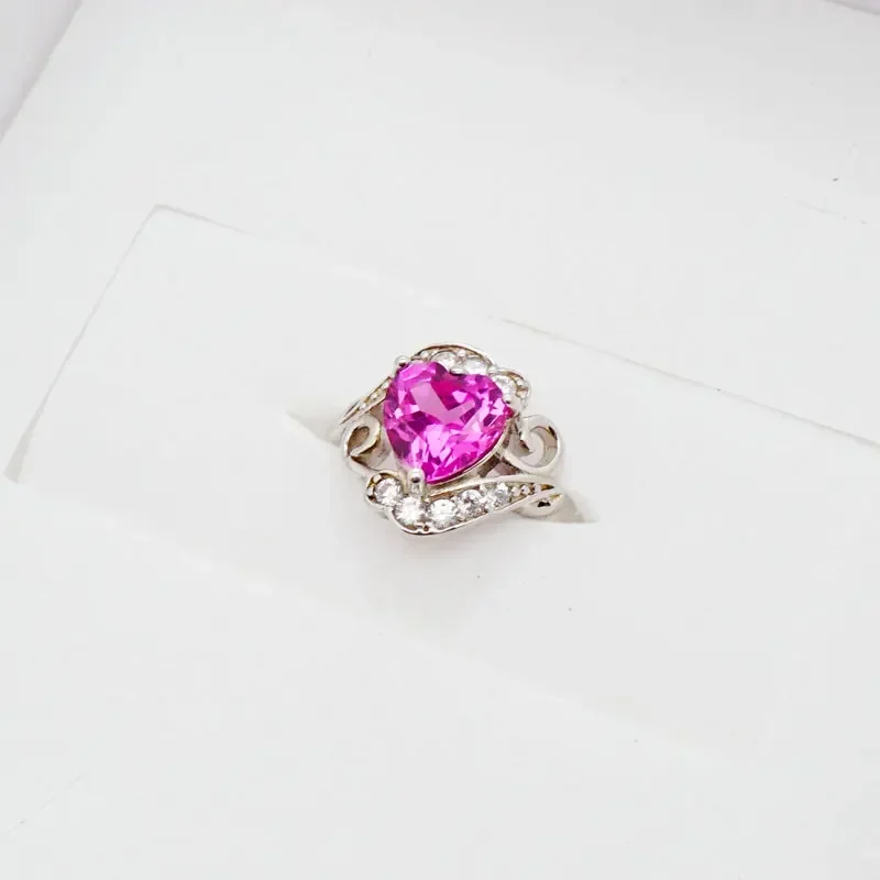 Sterling Silver Tsukino Usagi Ruby Women Ring Anime Fans Cosplay Jewelry for Proposing Marriage Gift