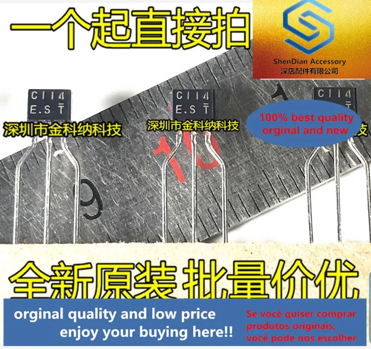 10pcs only orginal new DTC114ES 2SC114 C114ES TO-92 Triode Taping best item