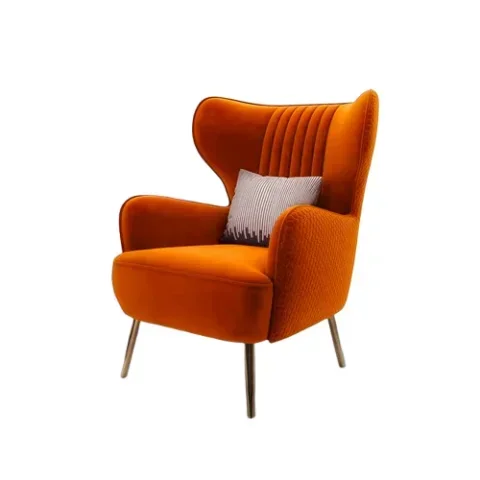 A  Light luxury single sofa lazy leisure chair high back tiger chair