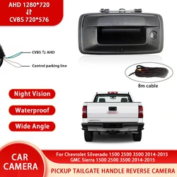 AHD Tailgate Handle Reverse Camera For Chevrolet Silverado 1500 2500 3500 2014-2015 GMC Sierra 1500 2500 3500 2014-2015