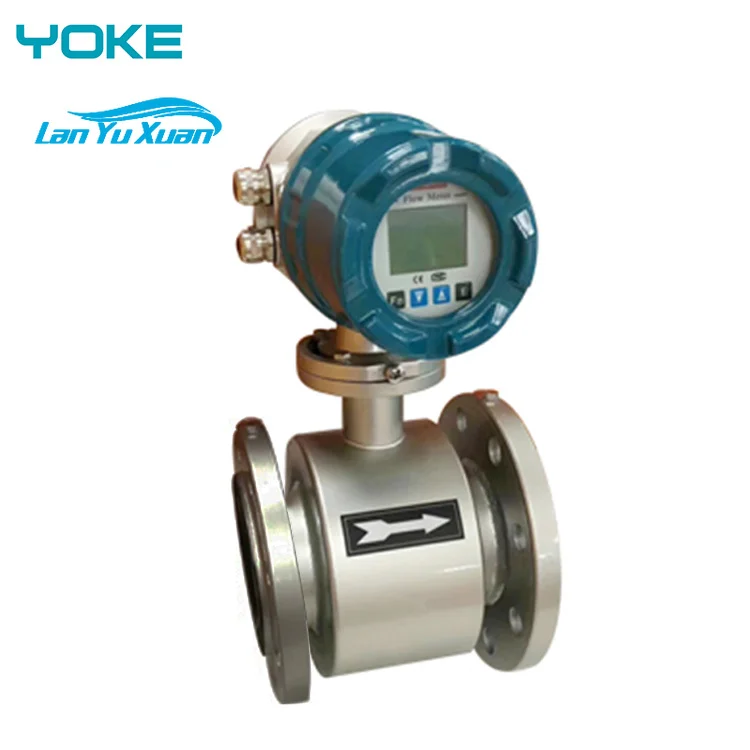 digital flowmeter inline electromagnetic liquid flow meter