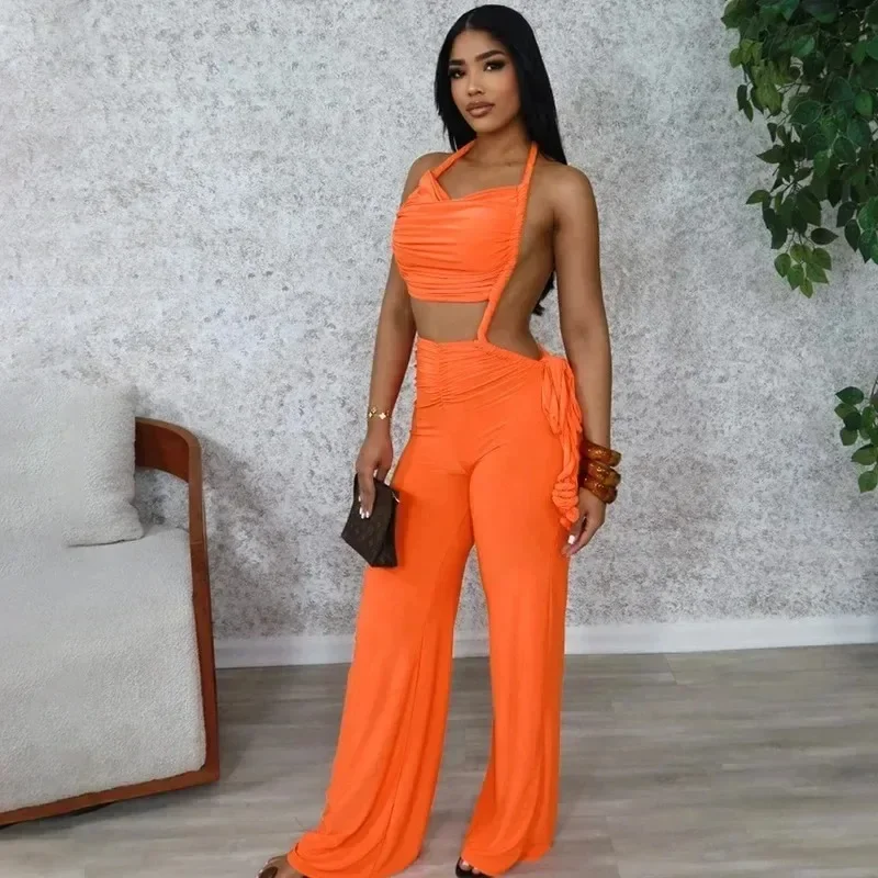 Mono largo Dashiki africano sin mangas para mujer, ropa africana de poliéster de Color sólido, Sexy, de verano