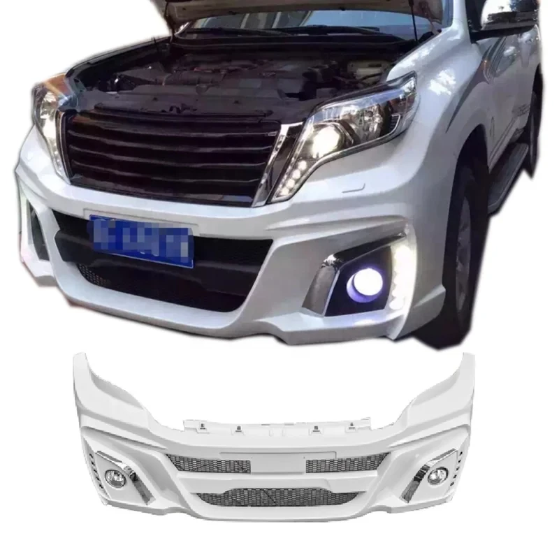 

Заводской хит продаж, автомобильный бампер для Prado Wald Bodykit 2014-2017 гг., передний бампер, задний бампер, гриль, полипропиленовый пластик, материал для Prado