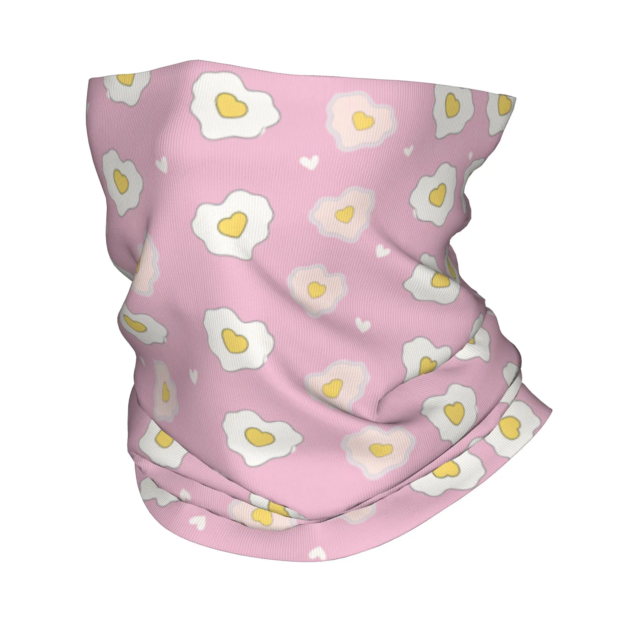 

Зимний ветрозащитный шарф-бандана Custom Eggs для мужчин, с милым мультяшным рисунком, для походов, можно использовать как повязку на голову