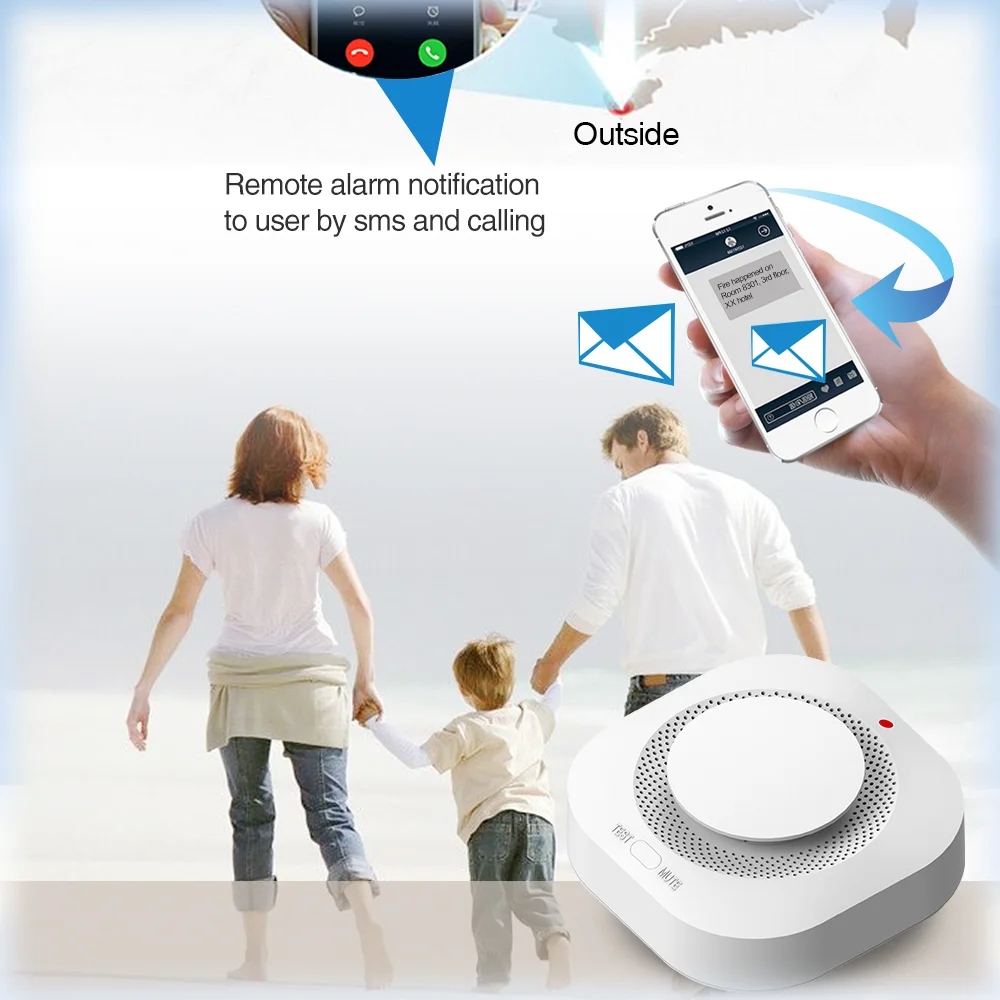 ZigBee Tuya WiFi Smart Smoke Detectors APP Control Safety Prevention Smoke Sensor Wireless Smoke Detection Device Home Security