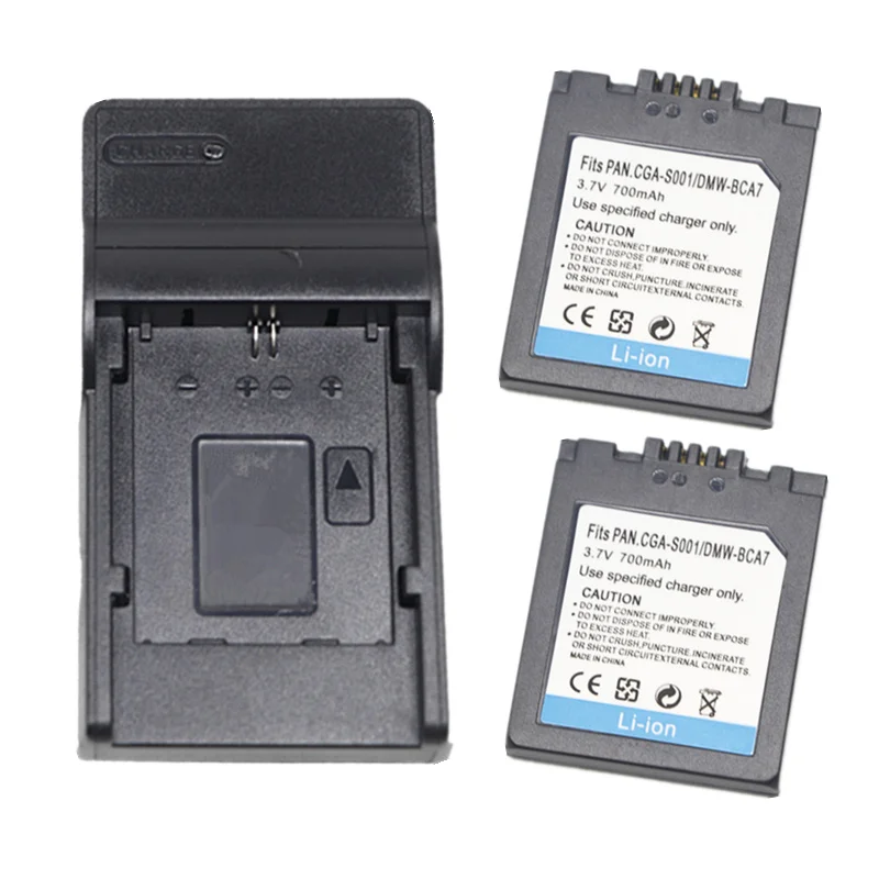 CGA-S001 Camera Battery or USB Charger For Panasonic CGR-S001 DMW-BCA7 DMC-F1 DMC-FX1 DMC-FX5