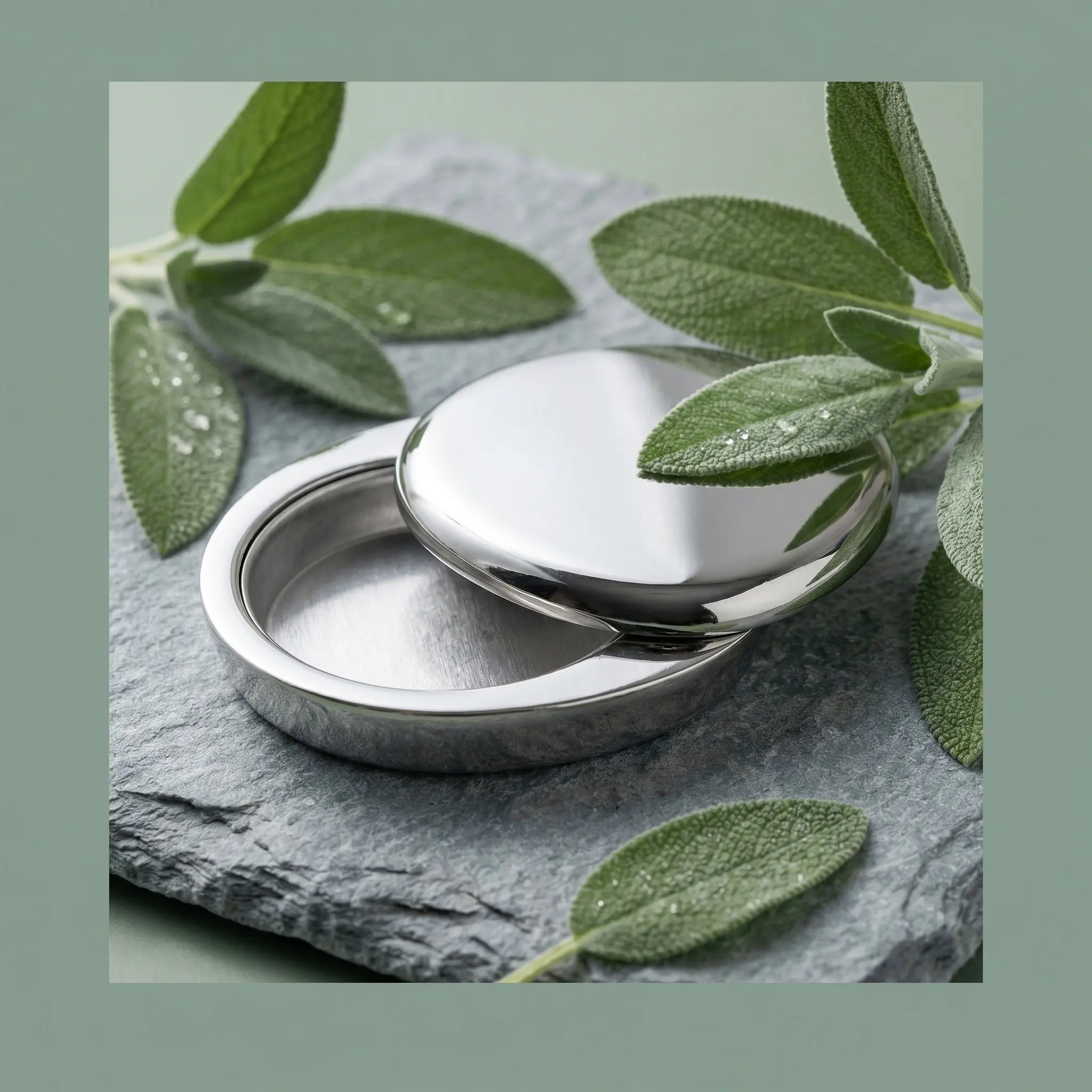 Solid Fragrance Balm Holder Aluminium Alloy Refillable Box Swivel Lid Portable Travel Perfume Case Solid Cologne Container