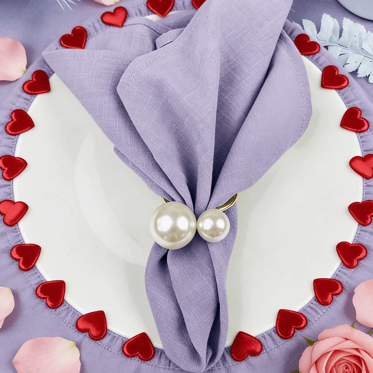 Set Of 6/12/24 40x40cm Table Cloth Napkins Durable Polyester Thicken Placemat Reusable for Kitchen Dining  Wedding Decoration