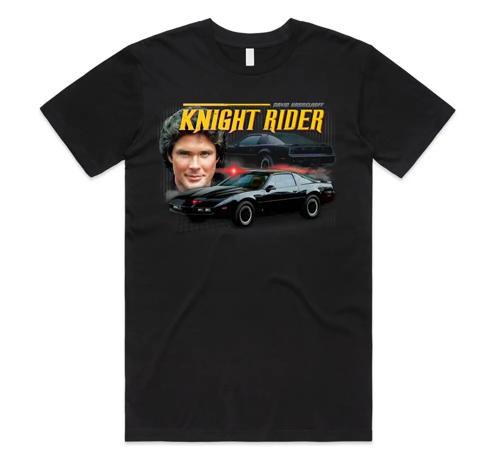 Knight Rider T-shirt Tee Funny 80s TV Show David Hasselhoff Kitt Vintage Dad Unisex T-shirts For Man Woman Short Summer Tees