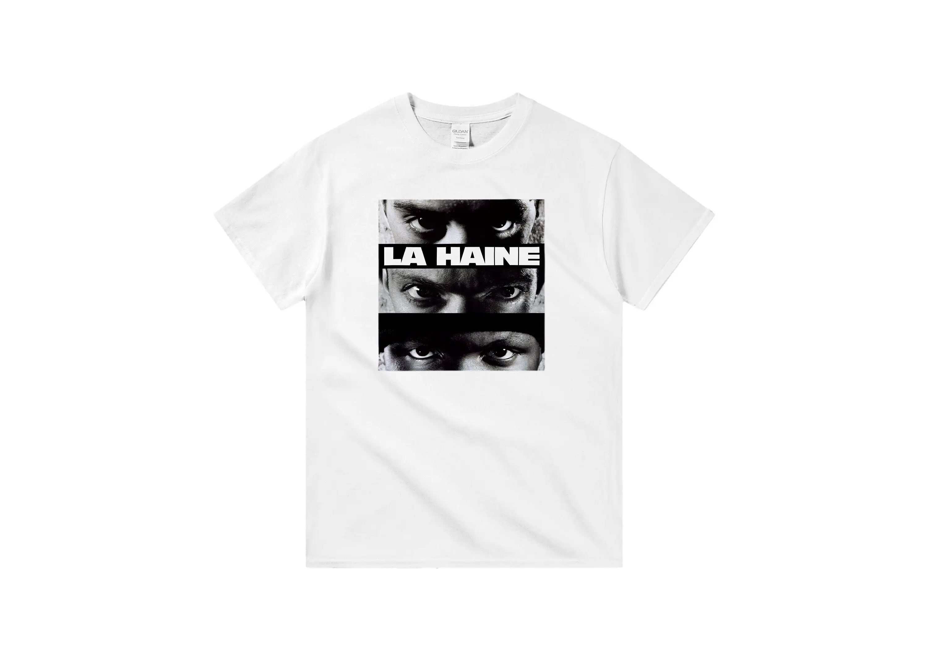 Camiseta con estampado de La Haine, camisa de cuello redondo de peso pesado con estampado de película de La Haine, oard, Achi, Kassovitz, Vincent Cassel, Hq, 1995