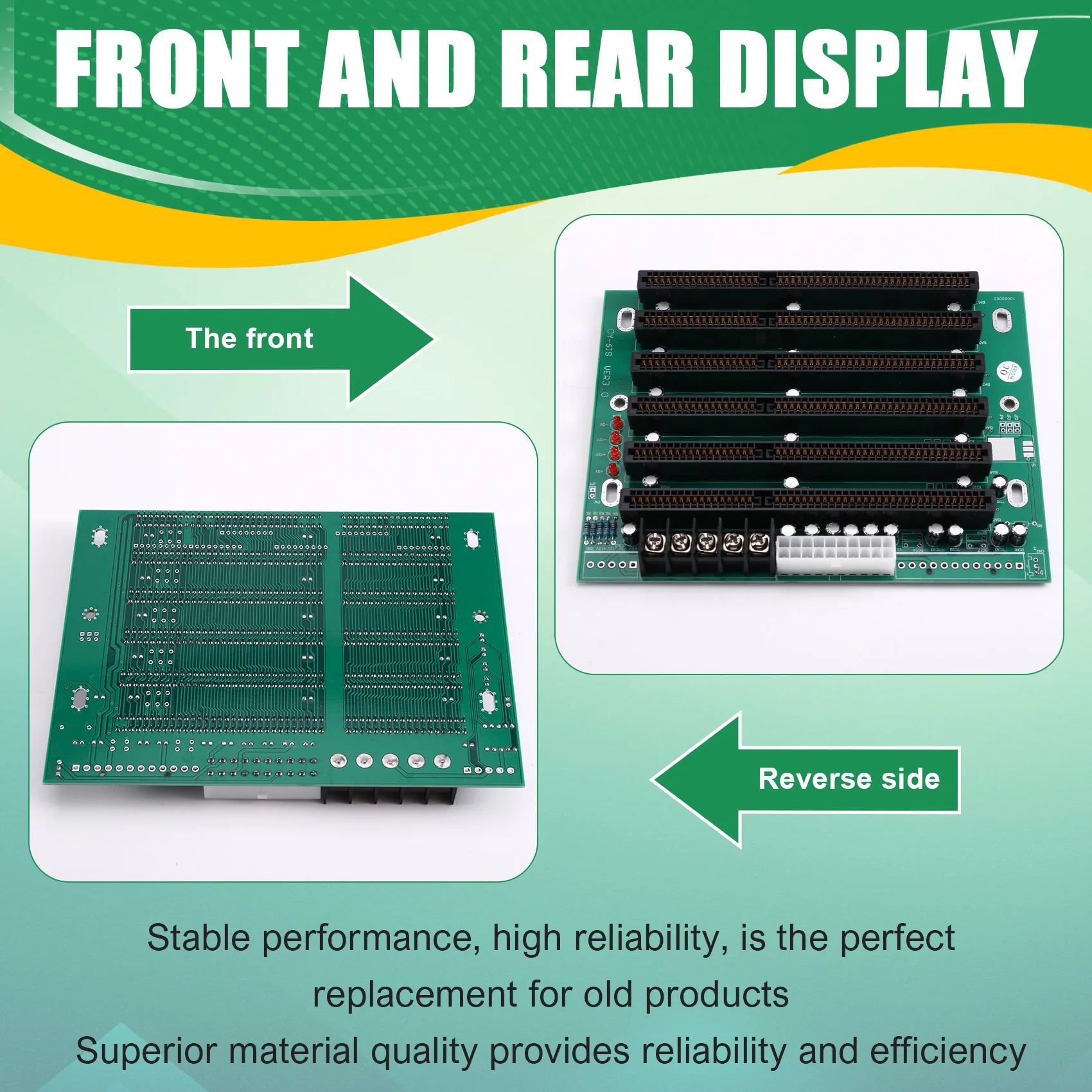 OKgood 6ISA Backplane 6-Slot Chassis ICA-6ISA IPC Baseboard 6 ISA Slots