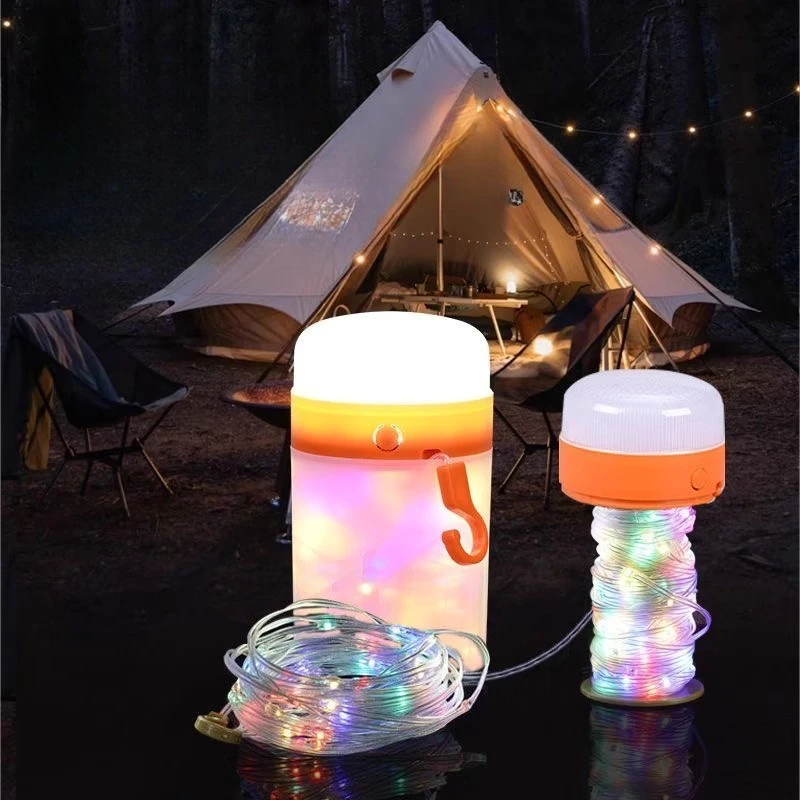 

Starry Sky Camping Light Outdoor String Light Colorful Atmosphere Light Tent Camping Light USB Charging Decorative Light