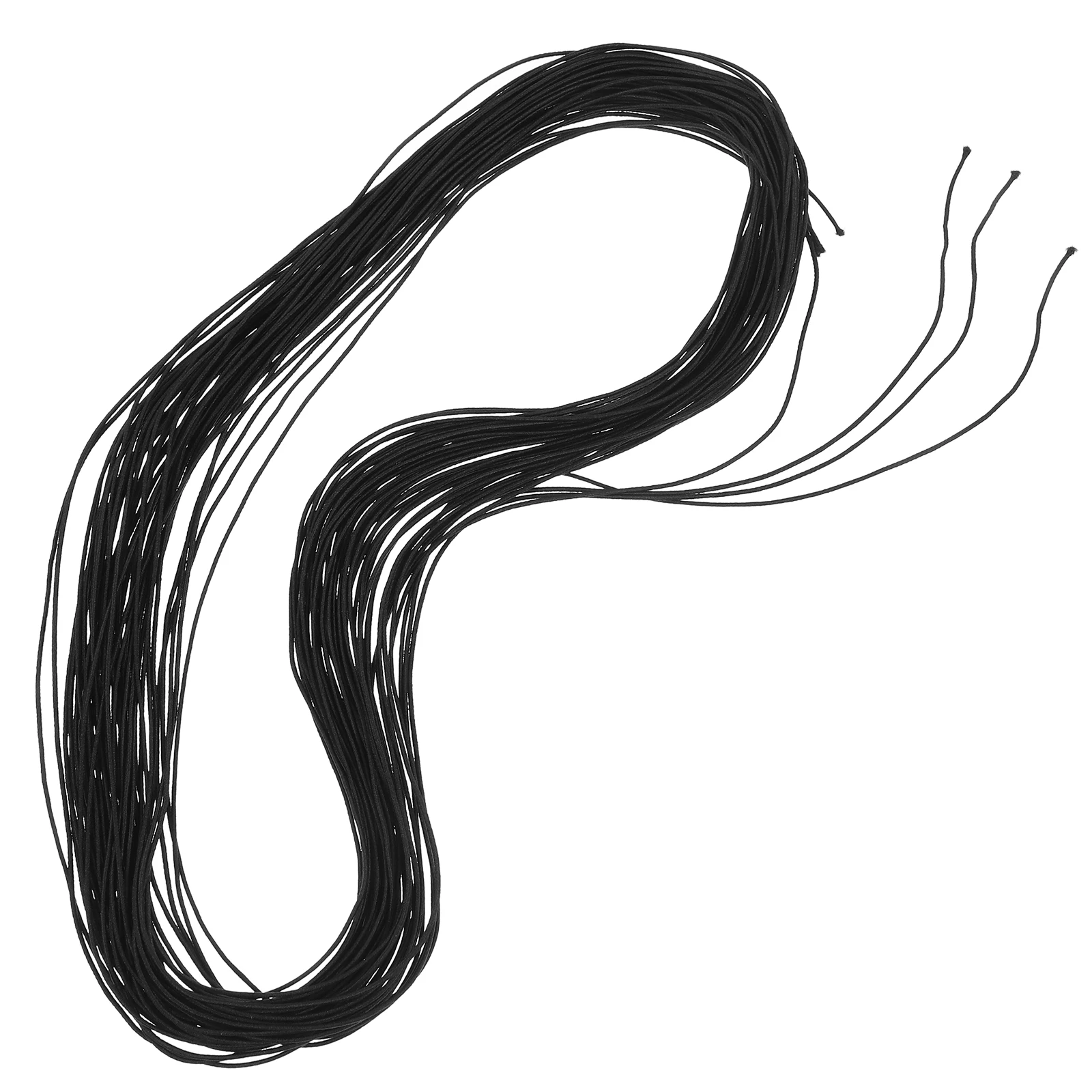 

Elastic Cord Black Stretch String for Bracelets Necklace Black Elastic Barbed Cord DIY Crafts Beading Projects Thin Nylon Rope