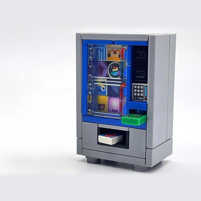 

MOC Vending Machine Building Block Ornament Puzzle Ornament Children Creative Collection Bricks Toys