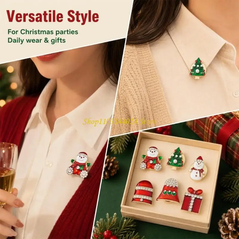N5KE Holiday Cuff Button Cover Cufflink with Festive Gold-Tone Metal Design