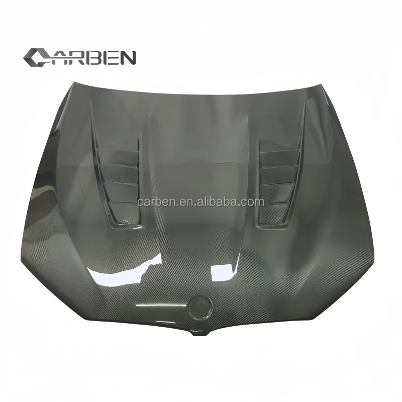 

The Carbon Fiber Engine Cover Is Suitable for the BMW 5 Series Models G30, G38, and F90 M5, Featuring a Ventilated Design.