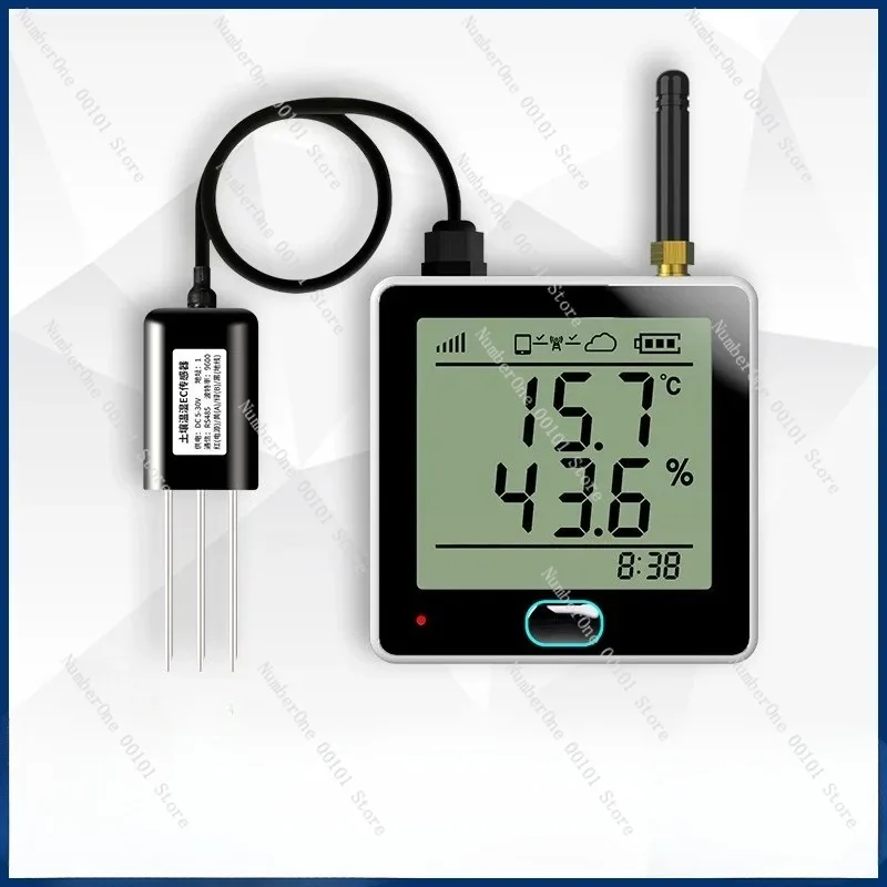 Soil moisture and temperature sensor light intensity detector for remote monitoring of farm greenhouses
