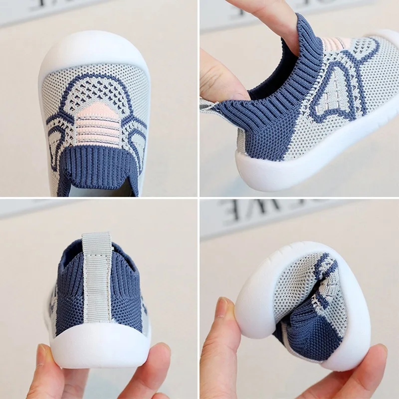 0‑5 Years Toddler Baby Shoes Summer Breathable Mesh Socks Shoes Soft Sole Non‑Slip For Boys Girls Newborn Infant Footwear