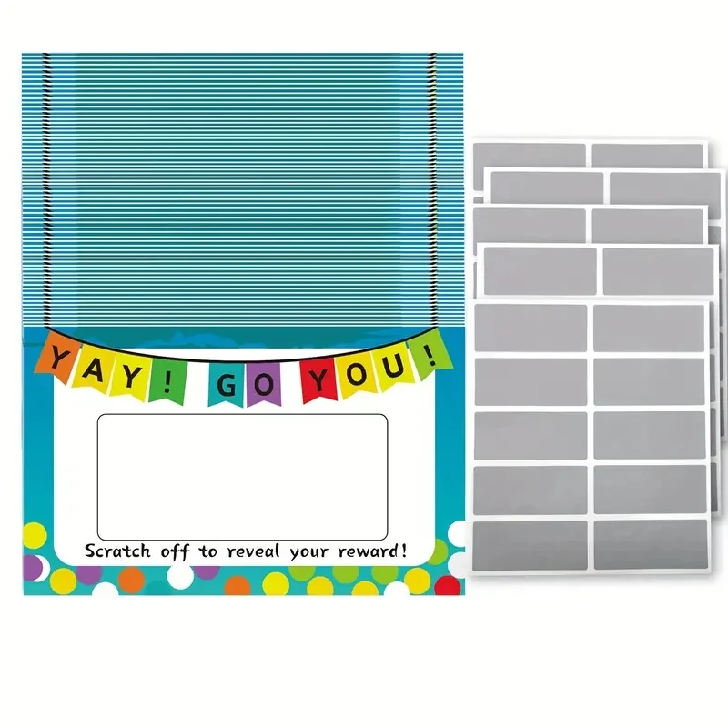 

DIY Make Your Own Scratch Off Tickets Small Business Prizes PromotionParty 50 Pack Cards and Stickers ScratchOff Cards