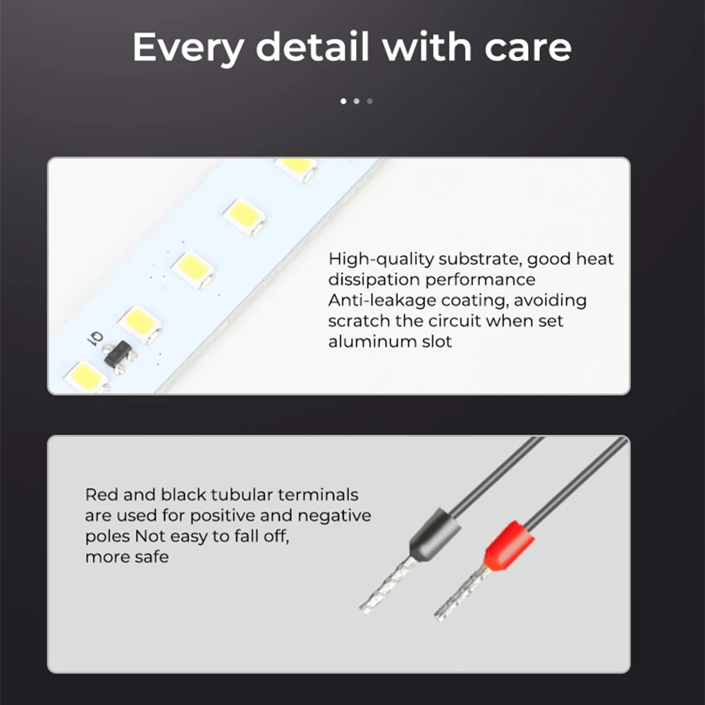 Creality Ender-3 V3 KE SE LED Light Bar Kit 24V/5W Warm White Light Bright 266mm Energy Power Saving for Ender 3 S1 3S1 PRO