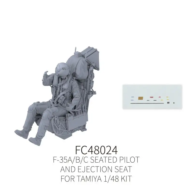 Galaxy FC48024 1/48 F-35A/B/C Seated Pilot and Ejection Seat FOR Tamiya 1/48 KIT