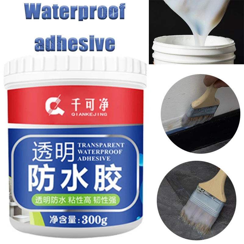 Transparent Waterproof Adhesive Household Moistureproof Mold Prevention Sealant for Repairing Leakage Toilet Roof Walls Crack