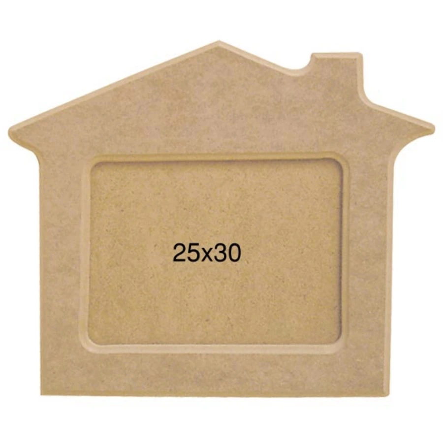 ÇER117 Big Picture Frame, Unpainted Raw Wood Mdf Frame