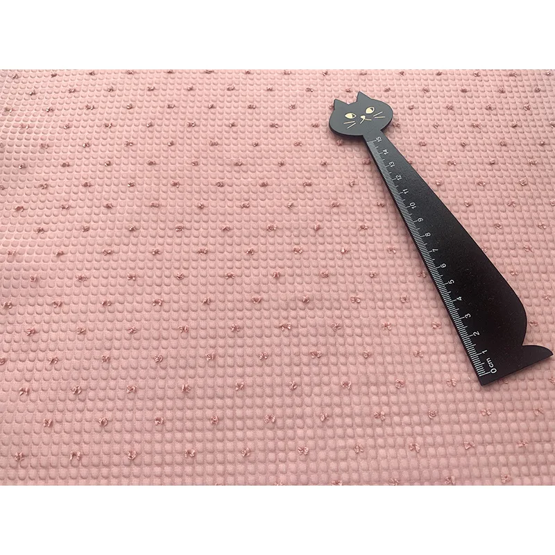 Embossed Jacquard Fabric 100% Polyester Breathable Fabrics for Clothing Dress Diy Sewing 50cmX150cm